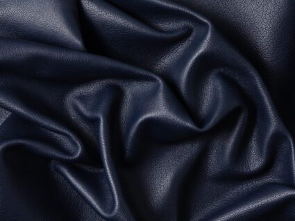 Piele naturala bleumarin