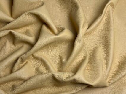 Piele naturală galben pai