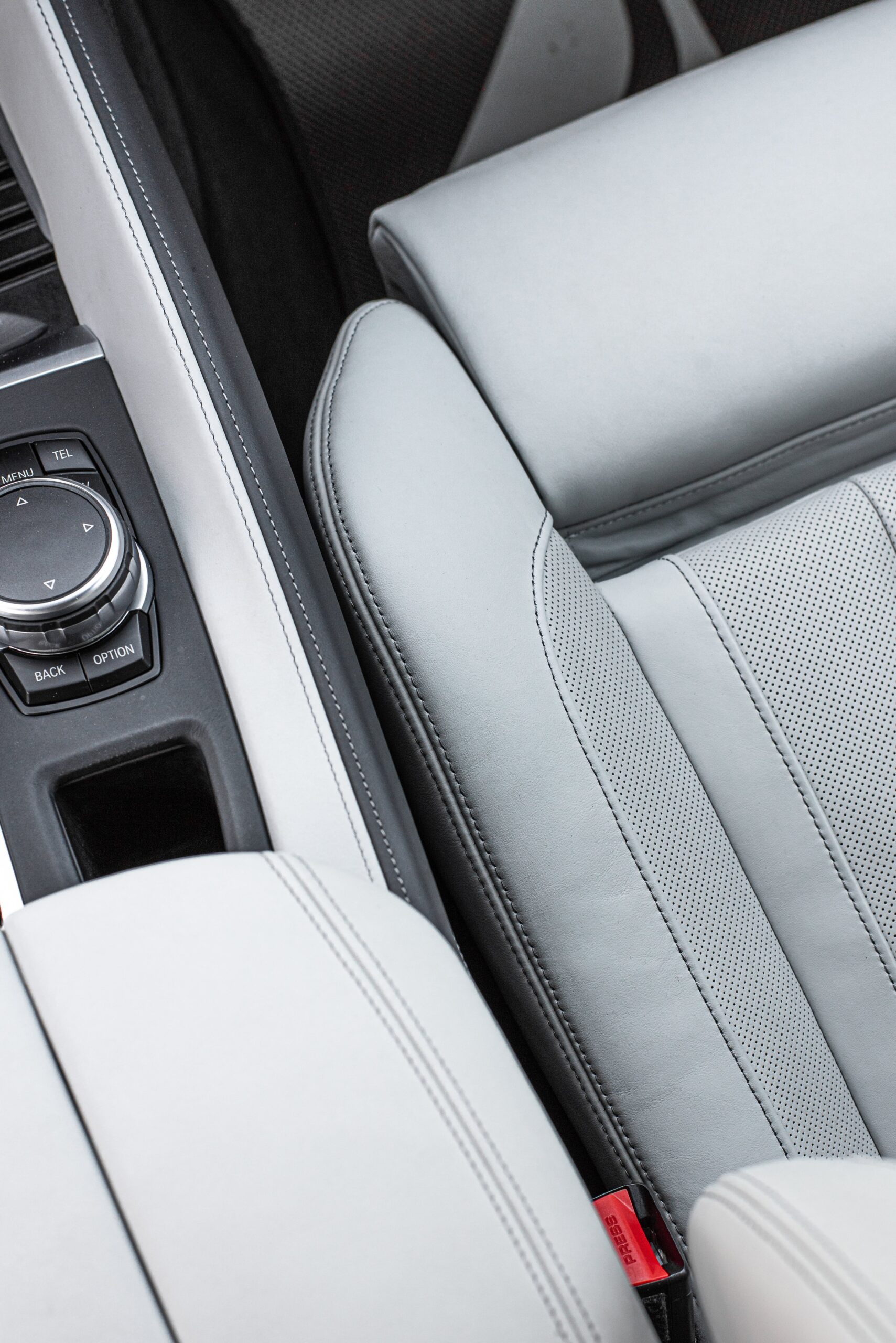 Piele naturală auto gri