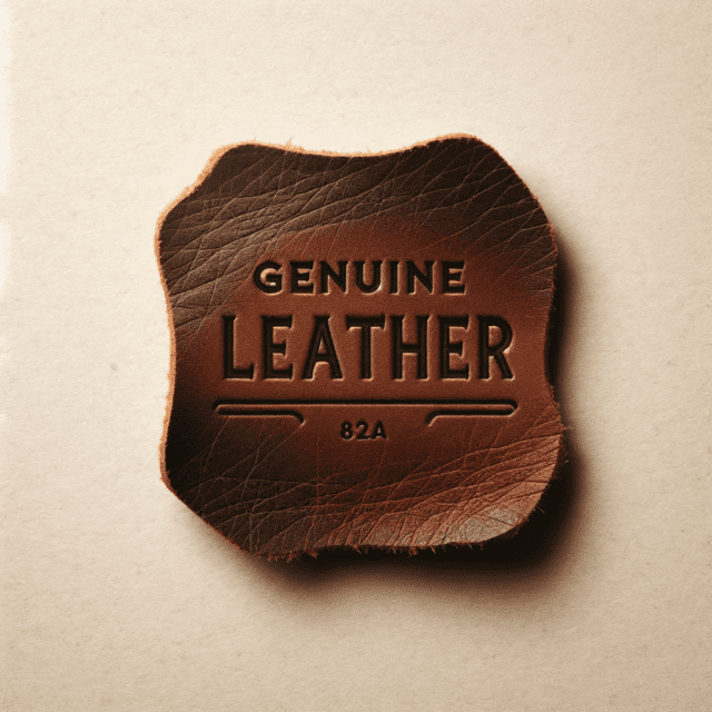  Genuine leather label