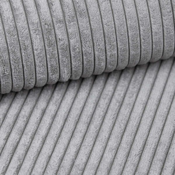 Stofa tapiterie pentru canapele, Corduroy POSO, Gri deschis