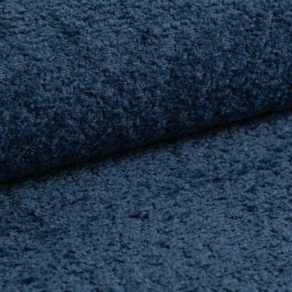 Material tapiterie, Boucle CORAL, Albastru, 1 metru liniar