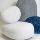 Material tapiterie, Boucle ALLORA, Bej, 1 metru liniar - imagine 2