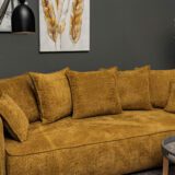 Material tapiterie, Boucle CORAL, Albastru, 1 metru liniar - imagine 4